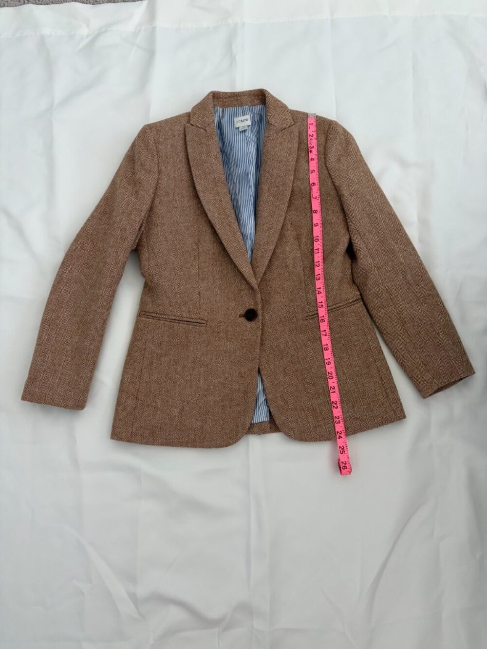 J Crew Camel Wool Blazer in Size 0P - Picture 3 of 7
